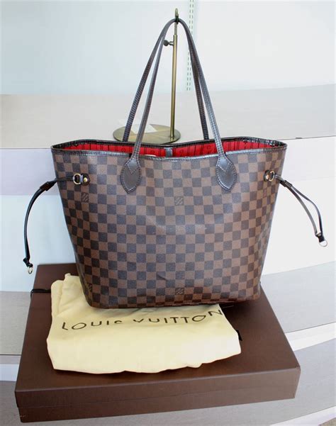 louis vuitton damier ebene neverfull pochette mm gm|authentic louis vuitton neverfull gm.